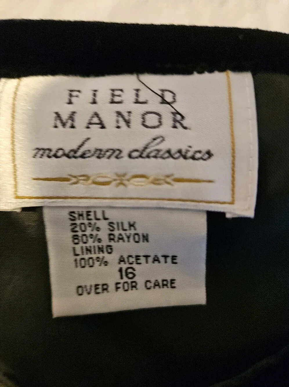 Vintage Field Manor Silk Blend Beaded Embroidered Skirt Midi Pencil Skirt